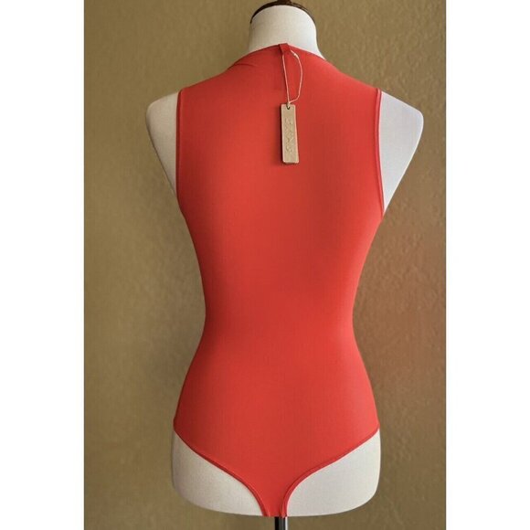 Skims Poppy Jelly Sheer Crew Neck Bodysuit Sleeveless Bodysuit Size M - Picture 3 of 10